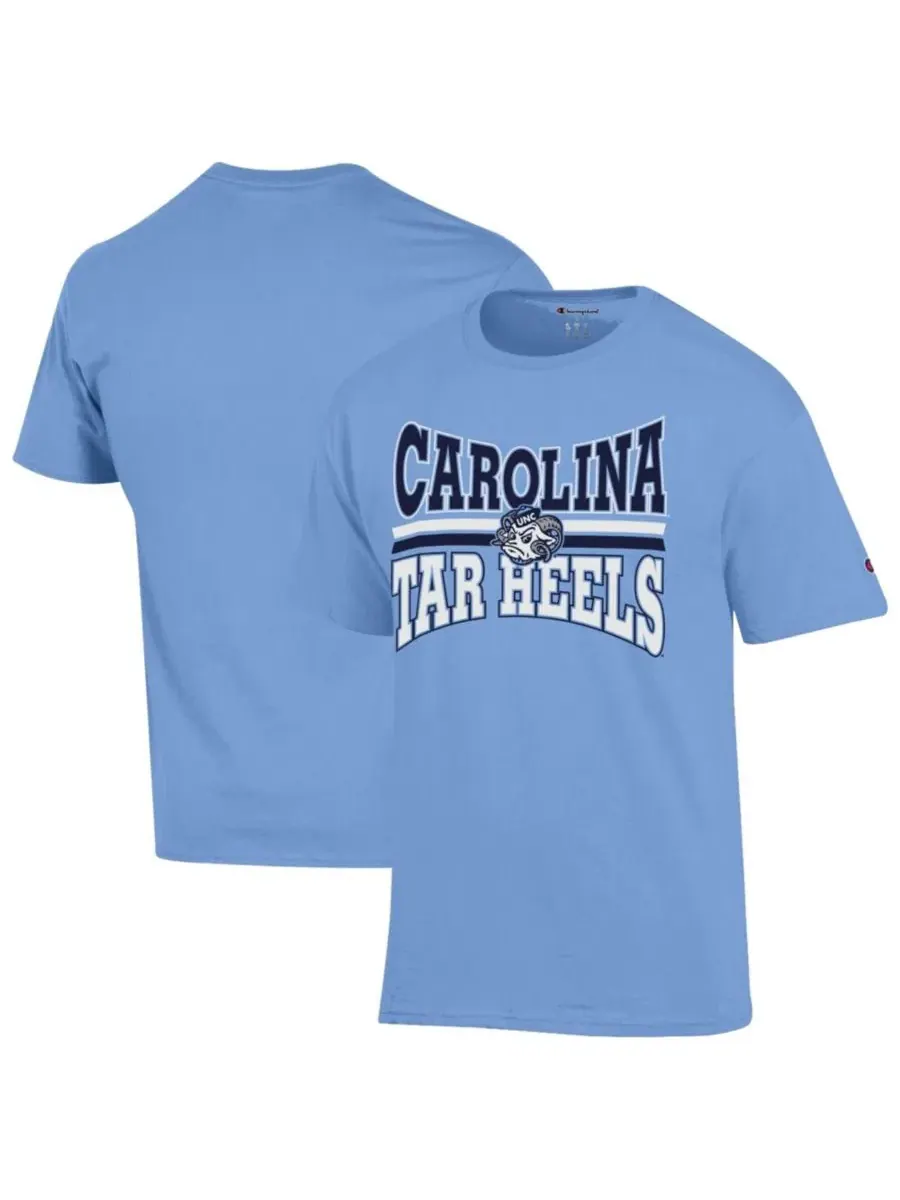 Футболка с коротким рукавом и принтом North Carolina Tar Heels Team Zoom Champion — изображение 1 из 3, синий