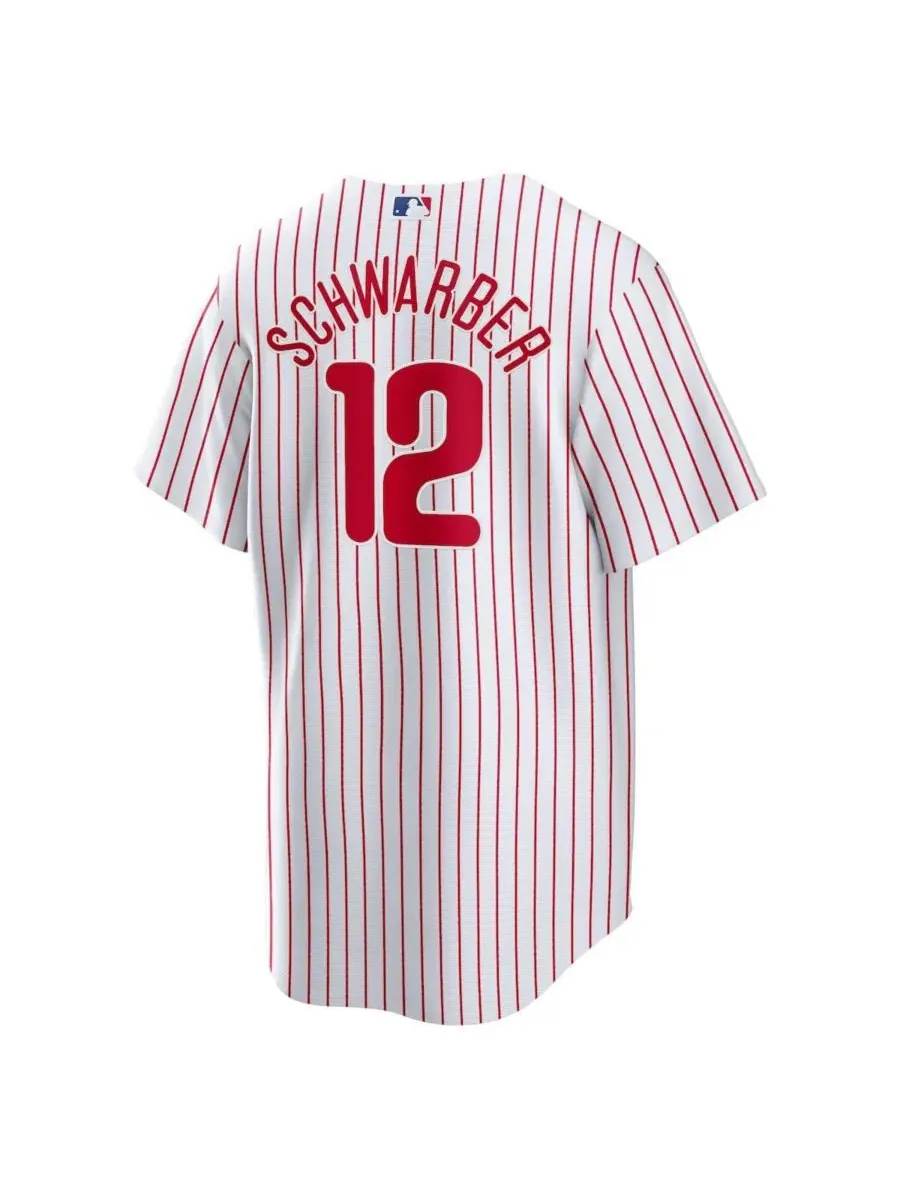 Мужская футболка с длинным рукавом Kyle Schwarber Philadelphia Phillies Nike — изображение 3 из 3, белый