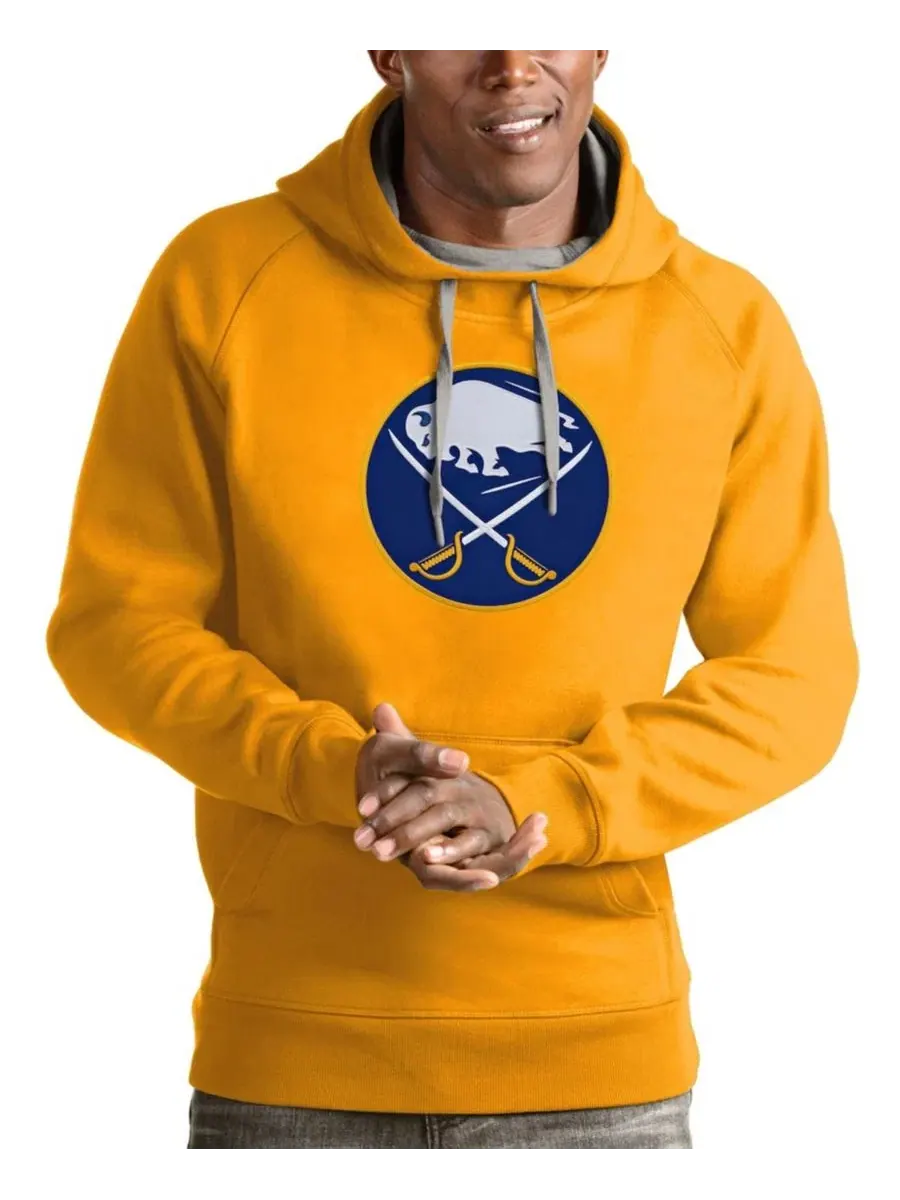 Толстовка на пуговицах с вышивкой Buffalo Sabres Antigua — изображение 1 из 1, золото
