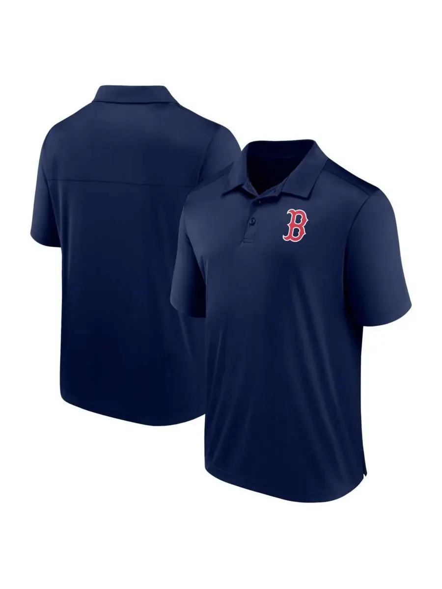 Fanatics Мужская темно-синяя рубашка-поло с логотипом Boston Red Sox — изображение 1 из 3, темно-синий