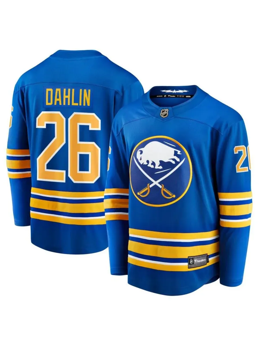 Мужская домашняя футболка Rasmus Dahlin Royal Buffalo Sabres Breakaway Fanatics — изображение 1 из 3, королевский