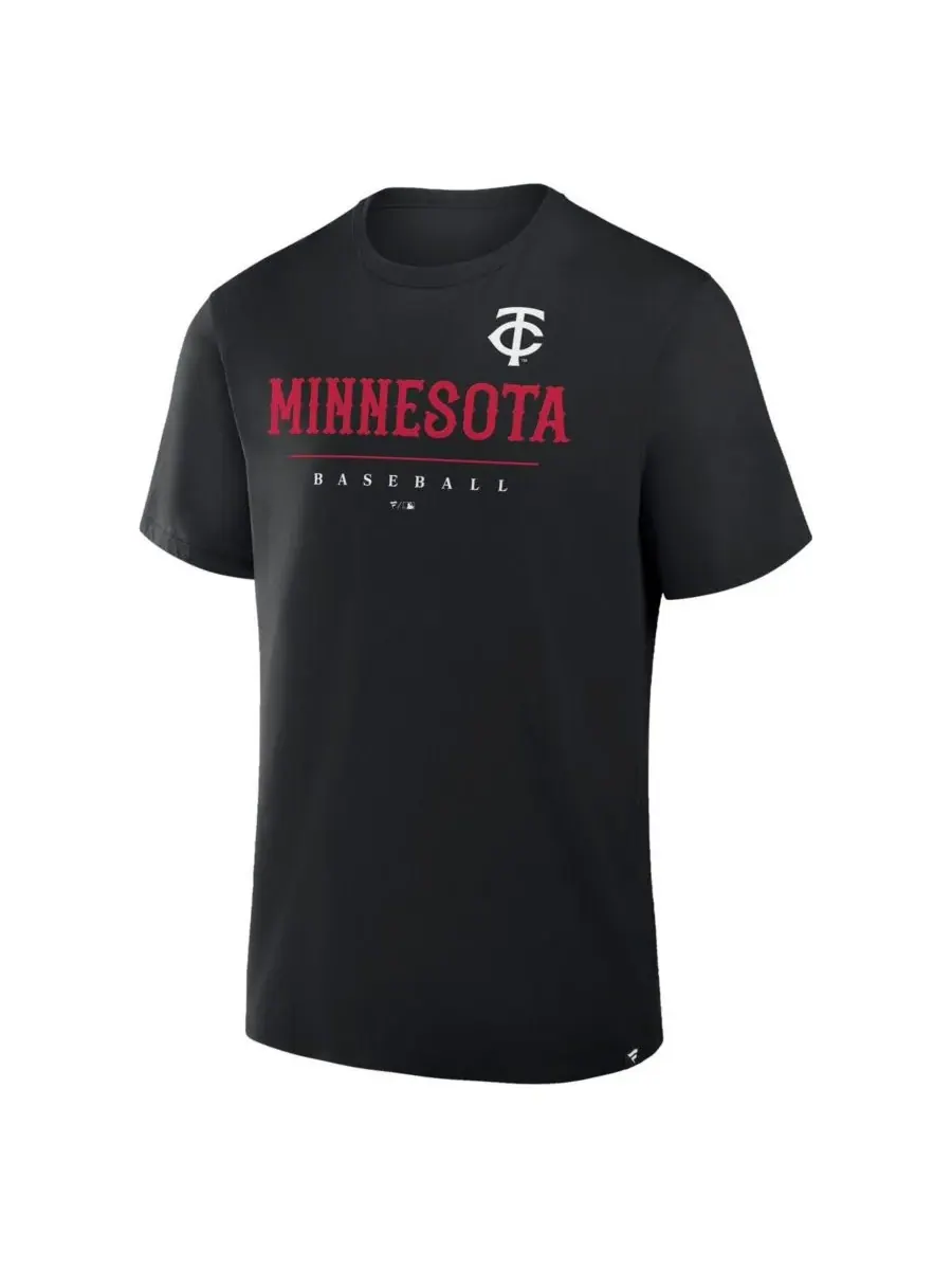 Fanatics Мужская черная футболка Minnesota Twins Color Pop Legacy Clubhouse — изображение 2 из 3, черный