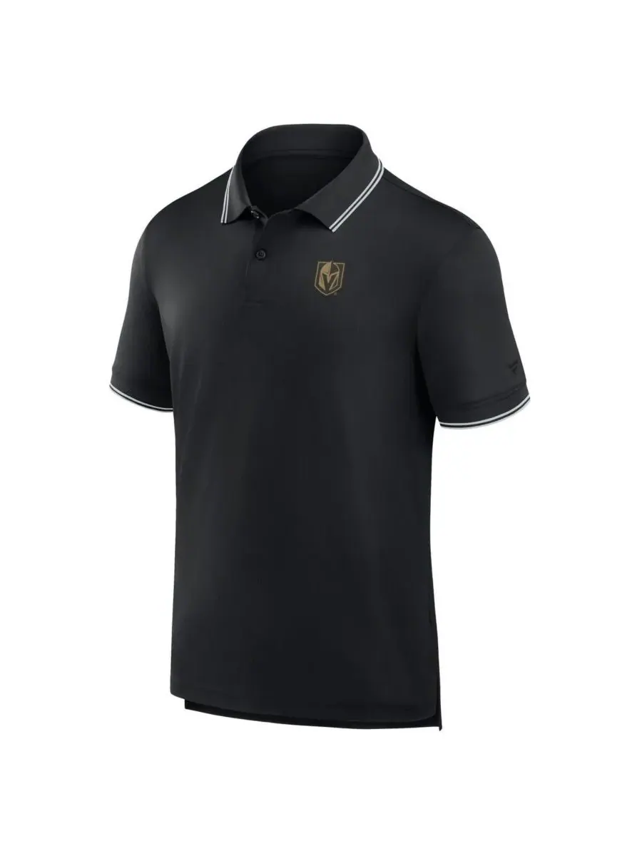 Fanatics Мужская черная моно-поло футболка Vegas Golden Knights Front Office Move — изображение 3 из 3, черный