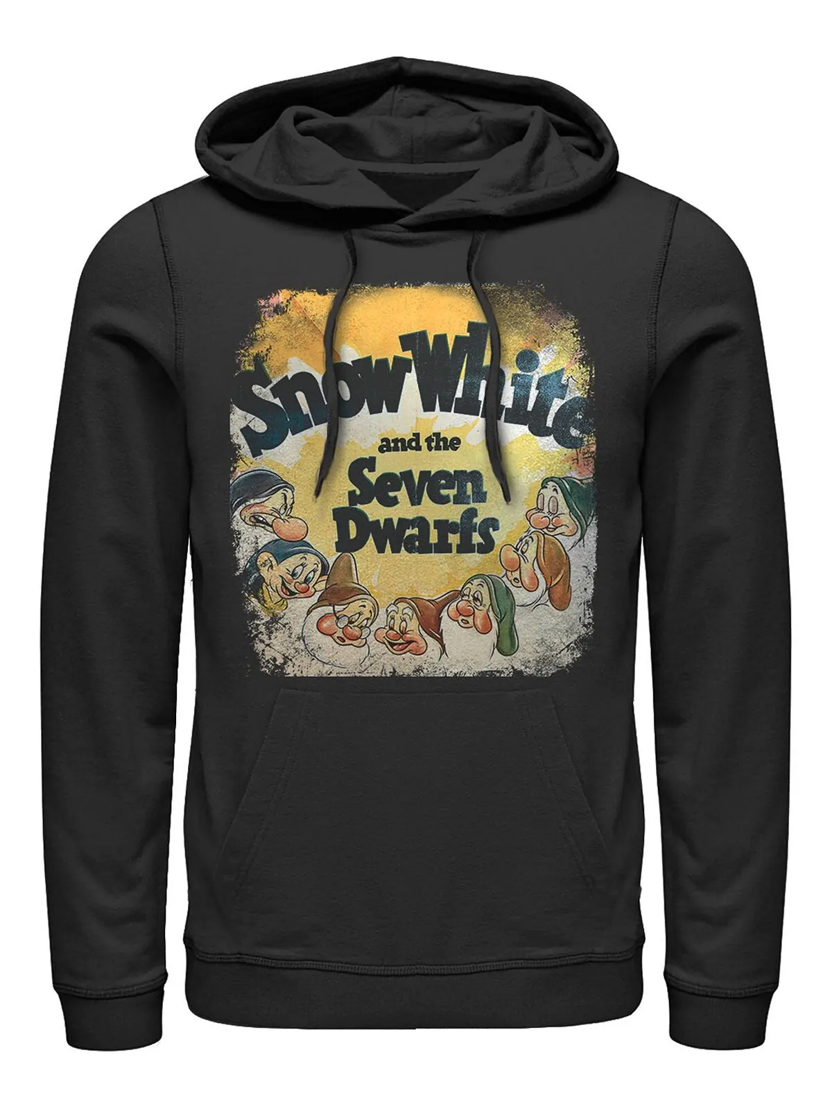 Мужской пуловер disney snow white dwarfs vintage inspired cover, флис Fifth Sun — изображение 1 из 1, черный