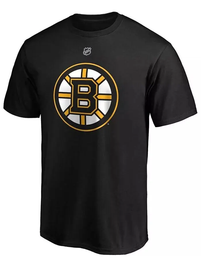 Мужская футболка David Pastrnak Boston Bruins Team Authentic Stack Fanatics — изображение 2 из 3