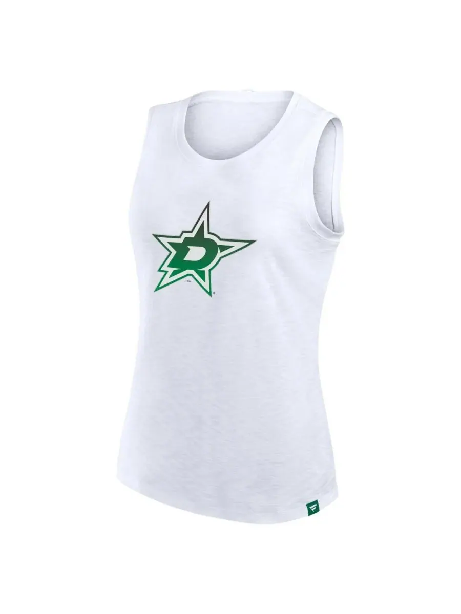 Fanatics Женская белая майка с логотипом Dallas Stars из фактурной ткани — изображение 2 из 3, белый