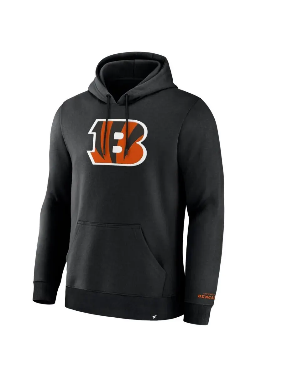 Fanatics Мужская черная флисовая толстовка с капюшоном Cincinnati Bengals Legacy — изображение 2 из 5, черный