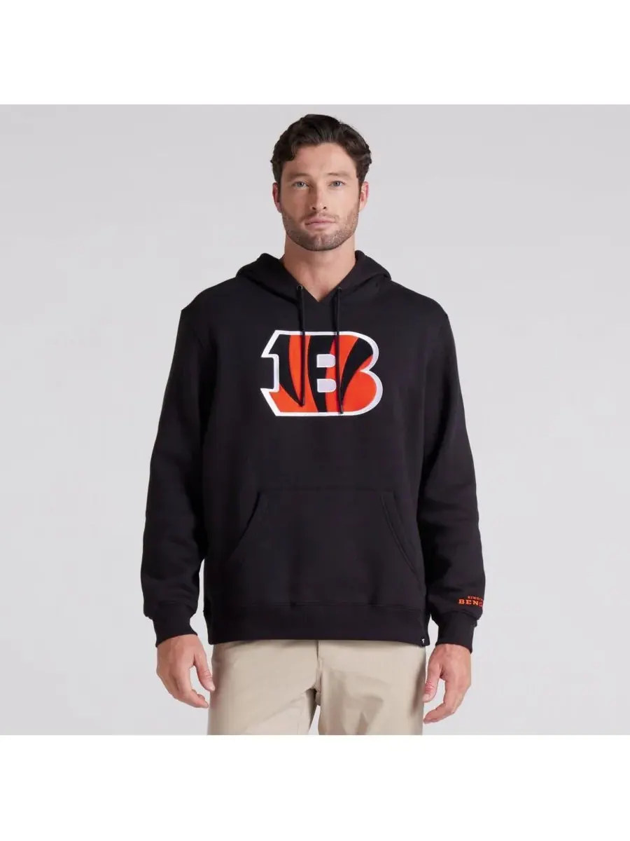 Fanatics Мужская черная флисовая толстовка с капюшоном Cincinnati Bengals Legacy — изображение 4 из 5, черный