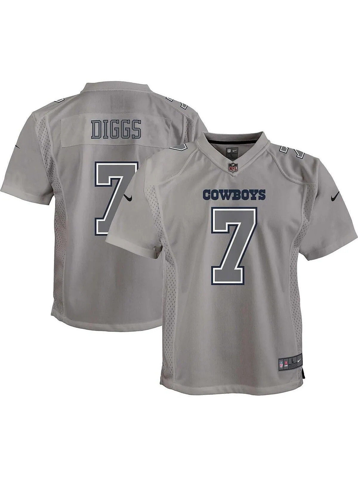 Джерси Big Boys Trevon Diggs Grey Dallas Cowboys Atmosphere Game Nike — изображение 1 из 3, серый