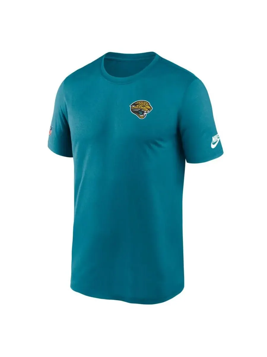 Nike Мужская бирюзовая футболка Jacksonville Jaguars Sideline Alt Pack Small Logo Legend Performance — изображение 2 из 3