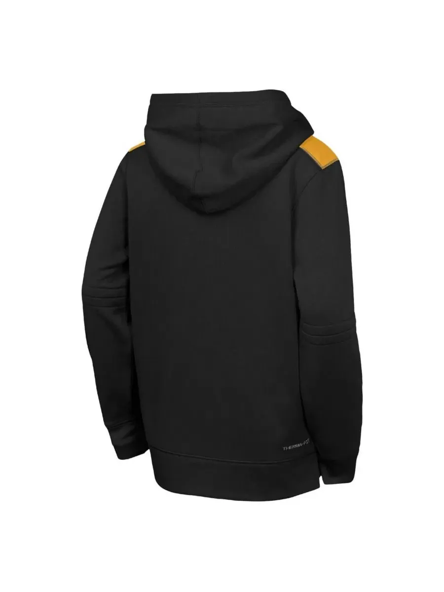 Толстовка с капюшоном Big Boys and Girls Black Pittsburgh Pirates City Connect Authentic Collection — изображение 2 из 3