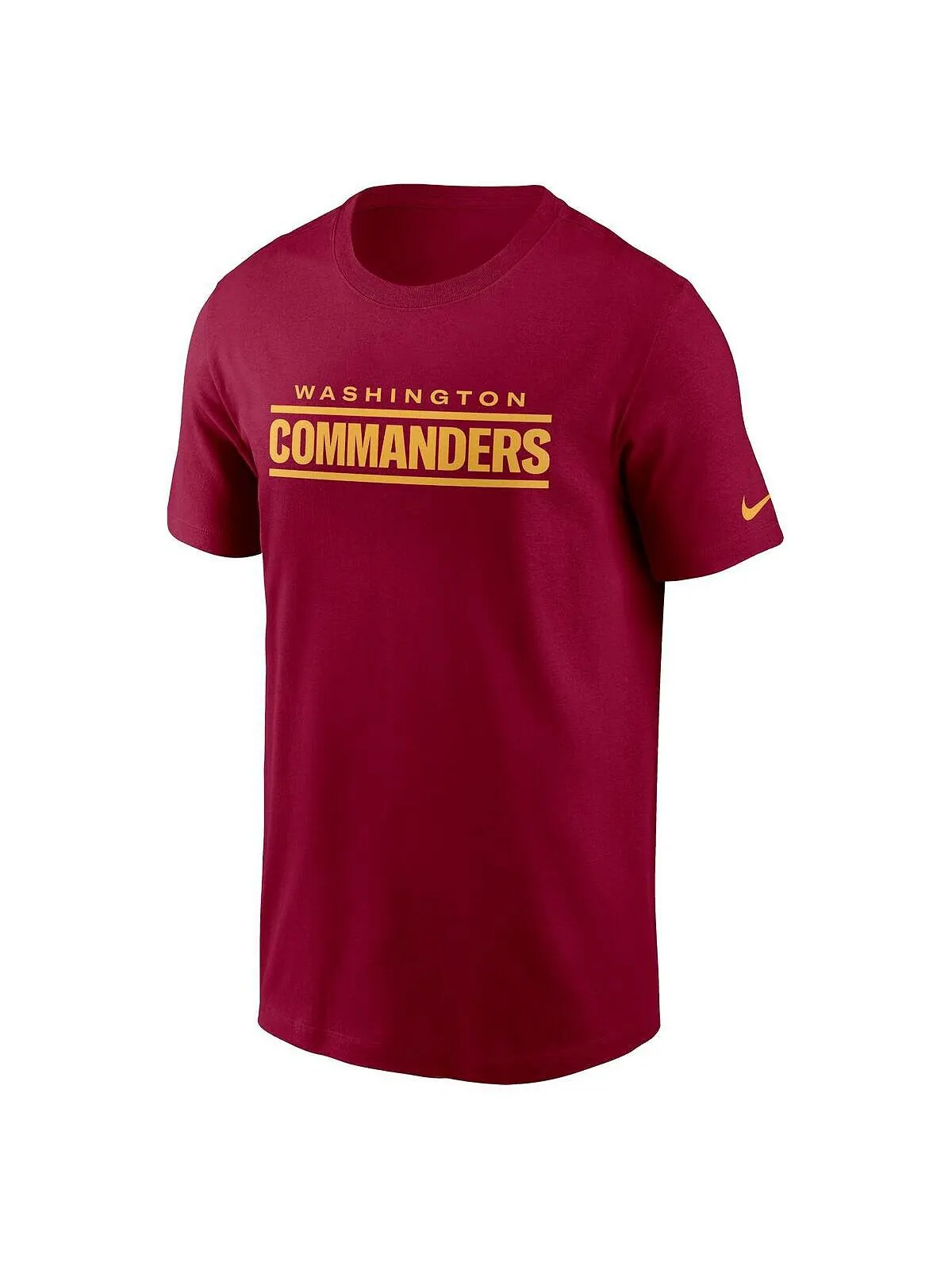 Мужская бордовая футболка с надписью washington commanders Nike — изображение 2 из 3, бордовый