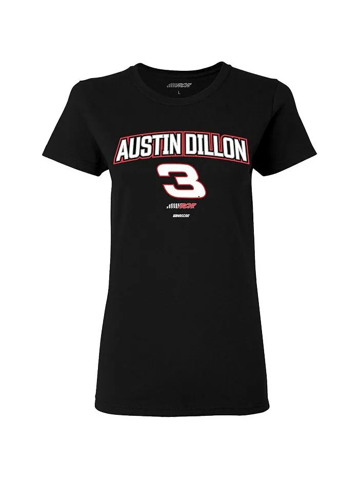 Женская черная футболка Austin Dillon Car Richard Childress Racing Team Collection — изображение 2 из 3, черный