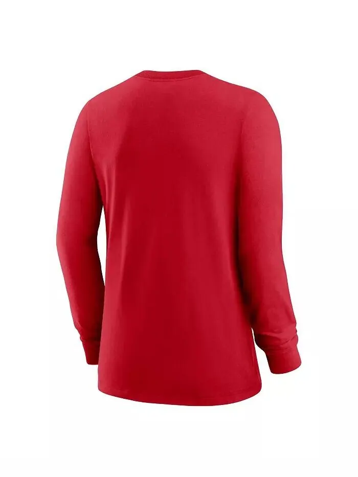 Женская красная футболка Washington Nationals Authentic Collection Legend Performance с длинным — изображение 3 из 3