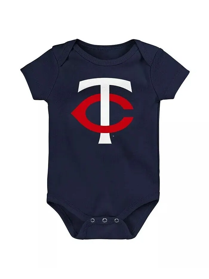 Боди с логотипом команды Minnesota Twins Primary для новорожденных и младенцев, мальчиков и девочек — изображение 1 из 1