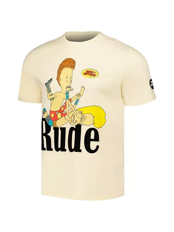 Мужская футболка Beavis and Butt-Head кремового цвета Freeze Max — изображение 3 из 3