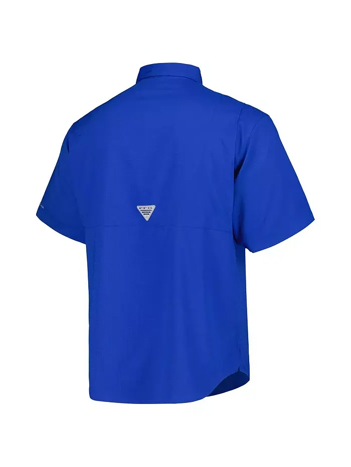 Мужская рубашка на пуговицах Royal Texas Rangers Tamiami Omni-Shade Columbia — изображение 4 из 4