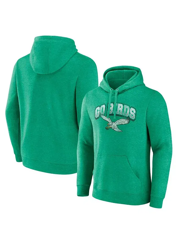 Мужской худи с капюшоном Kelly Green в винтажном стиле Philadelphia Eagles Gridiron Classics Go — изображение 1 из 3