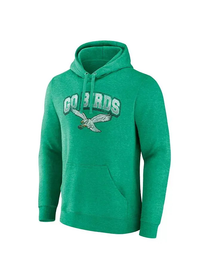 Мужской худи с капюшоном Kelly Green в винтажном стиле Philadelphia Eagles Gridiron Classics Go — изображение 3 из 3