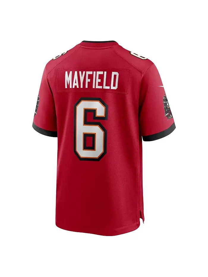 Мужская игровая футболка Baker Mayfield команды Tampa Bay Buccaneers (красная) Nike — изображение 2 из 3