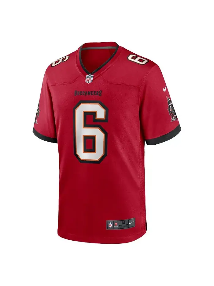 Мужская игровая футболка Baker Mayfield команды Tampa Bay Buccaneers (красная) Nike — изображение 3 из 3