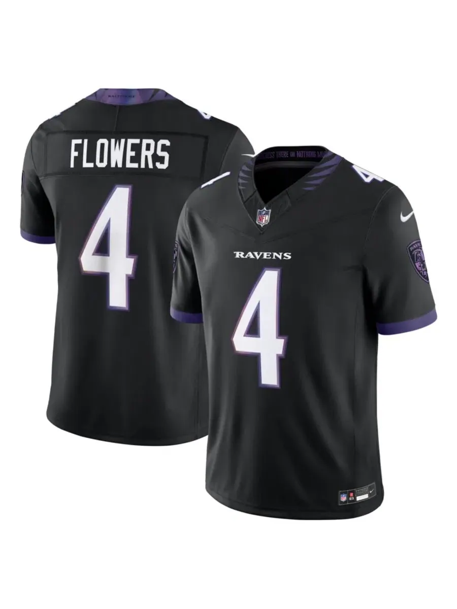 Мужская футболка с длинным рукавом Zay Flowers Alternate Vapor F.U.S.E. Limited Jersey Nike — изображение 1 из 3, черный