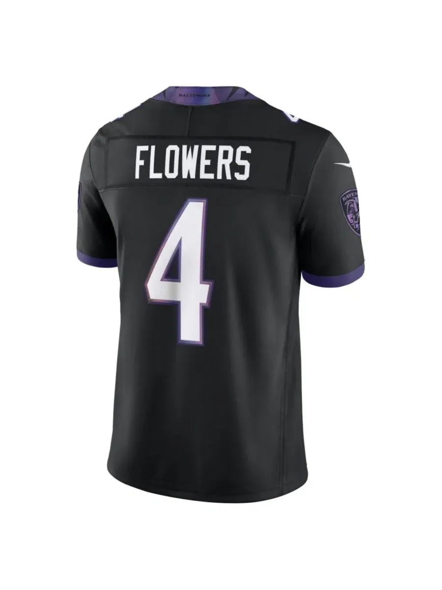 Мужская футболка с длинным рукавом Zay Flowers Alternate Vapor F.U.S.E. Limited Jersey Nike — изображение 3 из 3, черный