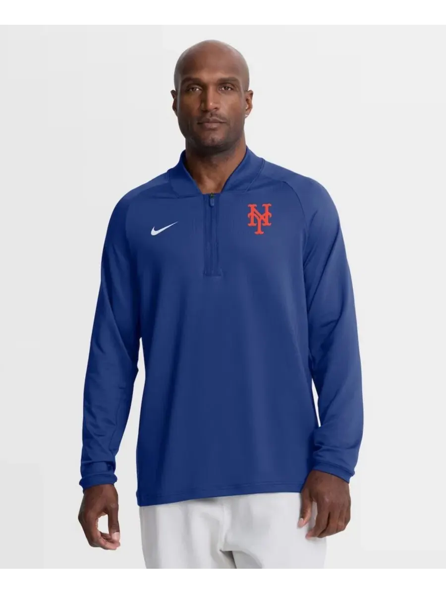 Пуловер с полузастежкой-молнией Nike — изображение 1 из 4, королевский