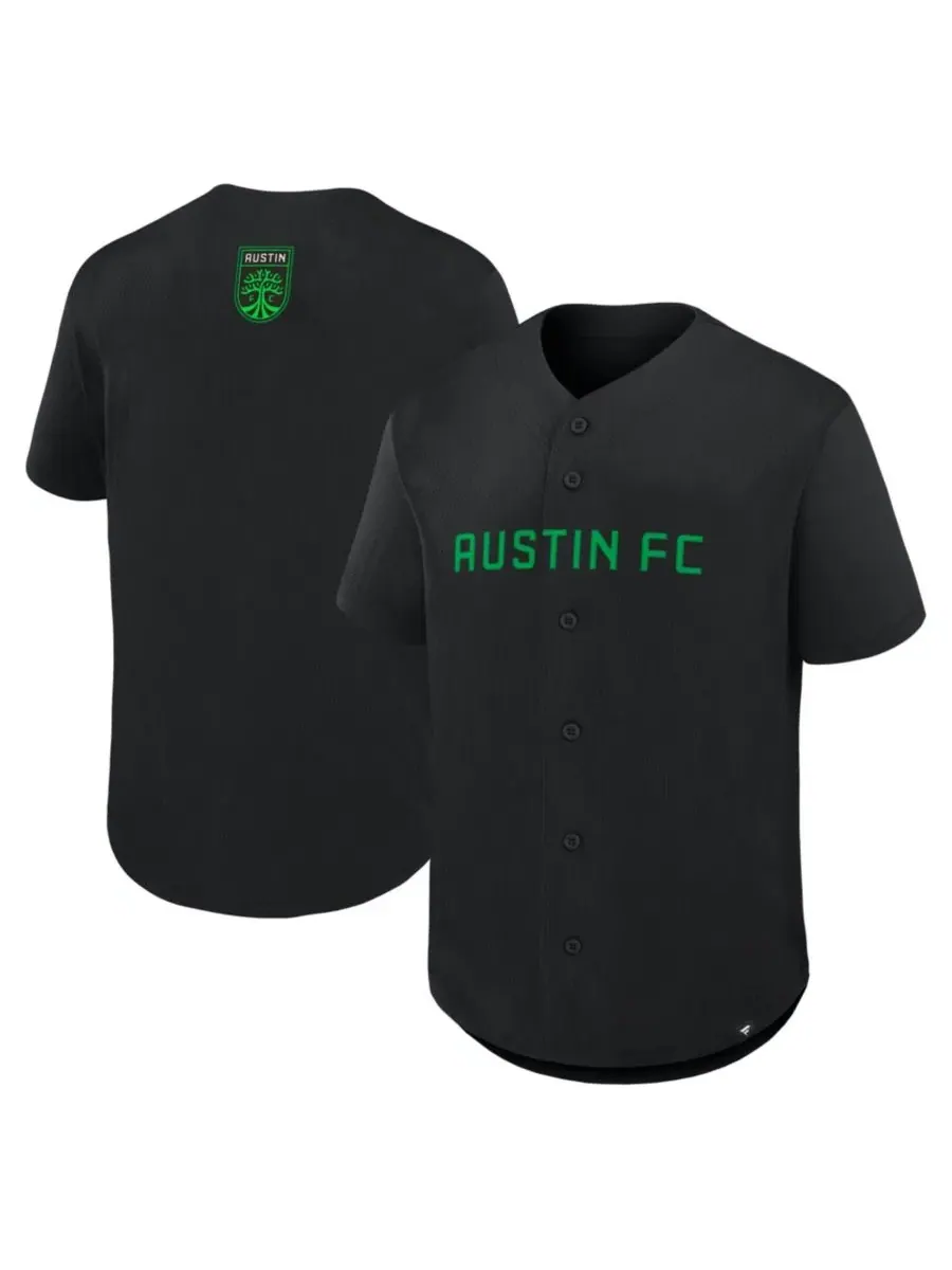 Футболка-поло с принтом Austin FC Maximum Intensity Fanatics — изображение 1 из 3, черный