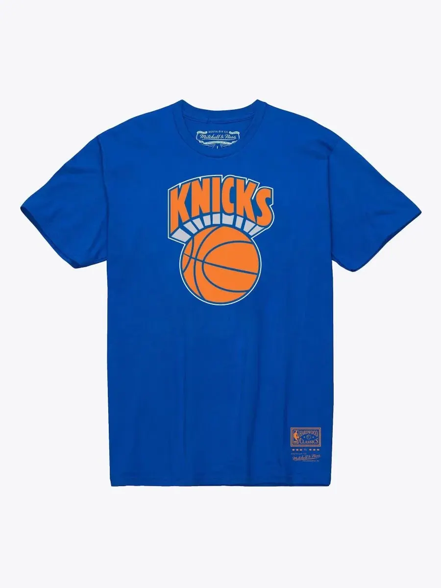 Футболка с принтом New York Knicks MVP Mitchell & Ness — изображение 1 из 2, синий