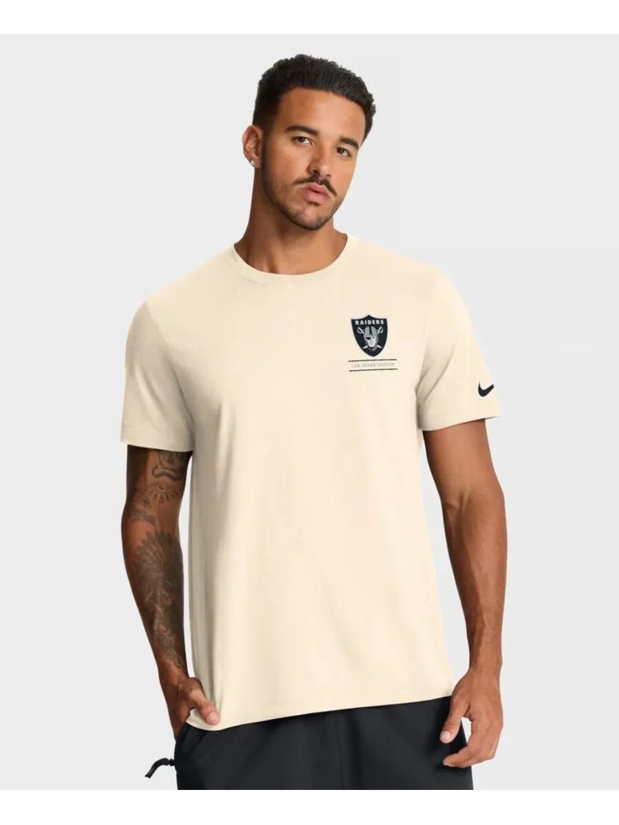 Футболка мужская с принтом Las Vegas Raiders Freestyle Essential Nike — изображение 4 из 5, прозрачный