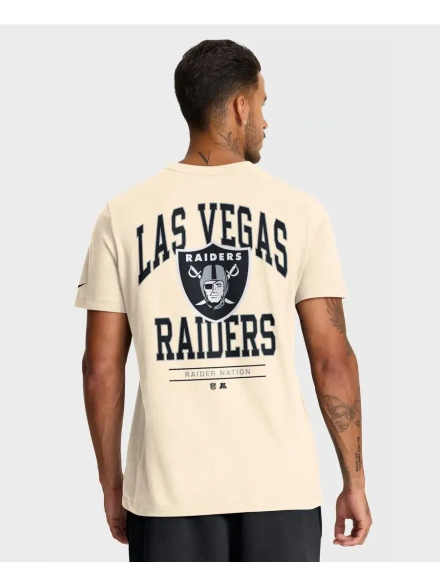 Футболка мужская с принтом Las Vegas Raiders Freestyle Essential Nike — изображение 5 из 5, прозрачный