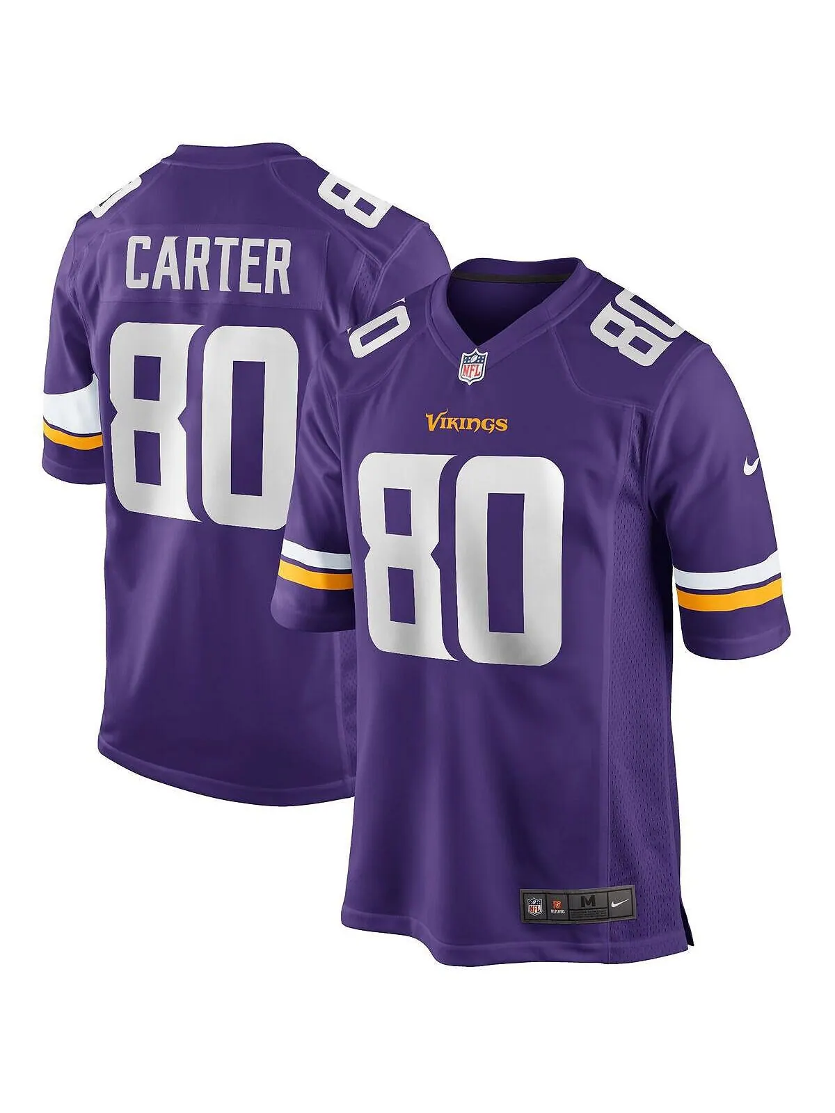 Мужская футболка cris carter purple minnesota vikings game для пенсионеров Nike — изображение 1 из 3, фиолетовый