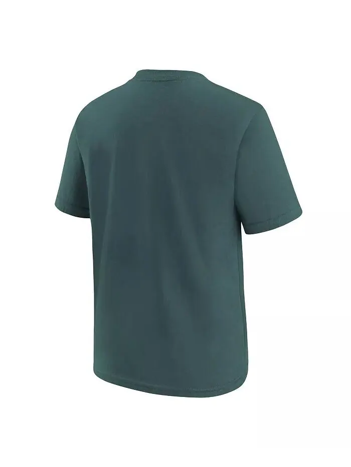 Футболка с логотипом Big Boys Midnight Green Philadelphia Eagles Nike — изображение 2 из 3