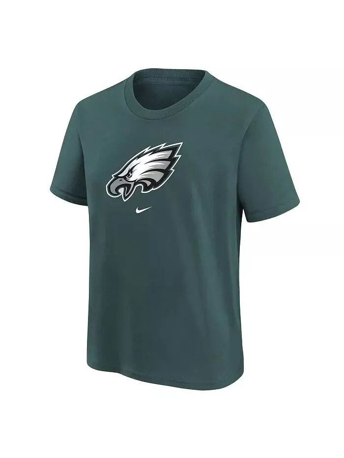 Футболка с логотипом Big Boys Midnight Green Philadelphia Eagles Nike — изображение 3 из 3