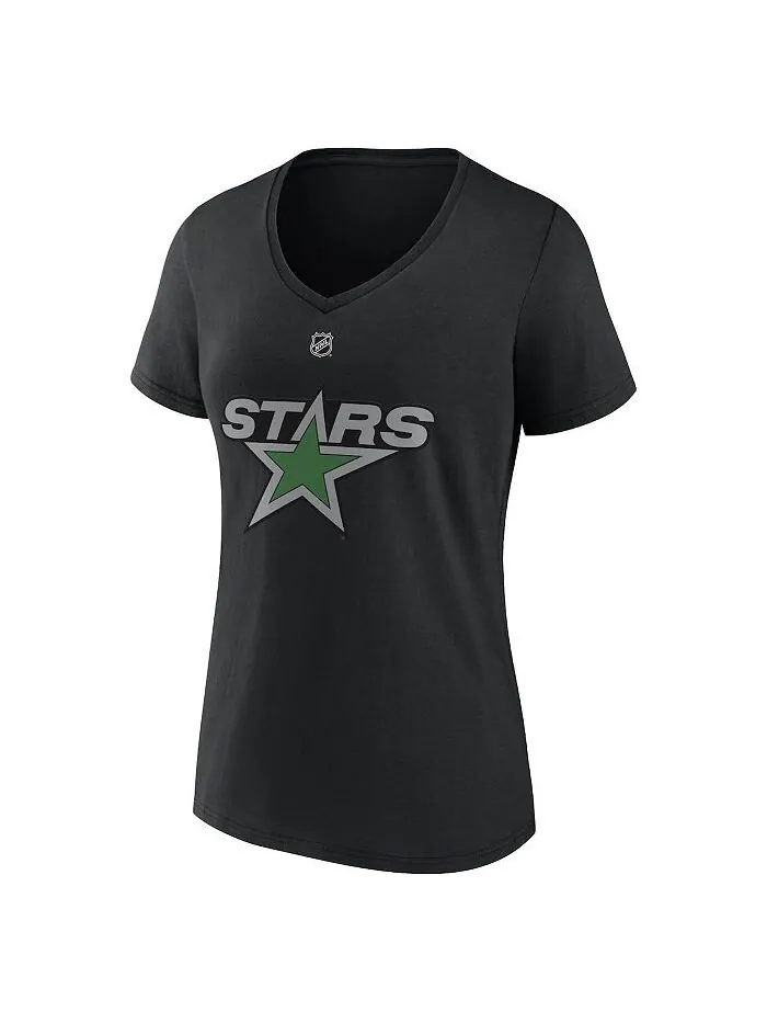 Женская черная футболка с v-образным вырезом с именем и номером Tyler Seguin Dallas Stars Special — изображение 3 из 3