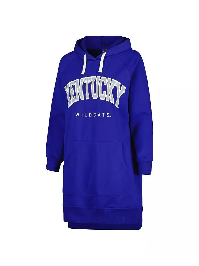 Женское платье-свитшот с капюшоном и реглан Royal Kentucky Wildcats Take a Knee Gameday Couture — изображение 2 из 3