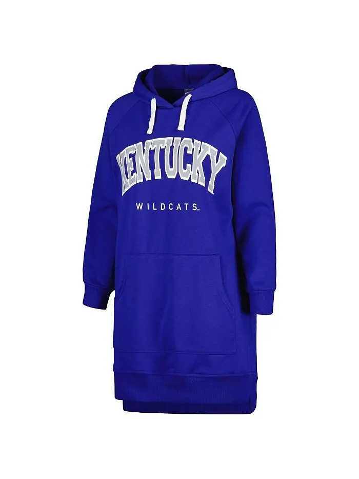 Женское платье-свитшот с капюшоном и реглан Royal Kentucky Wildcats Take a Knee Gameday Couture — изображение 2 из 3