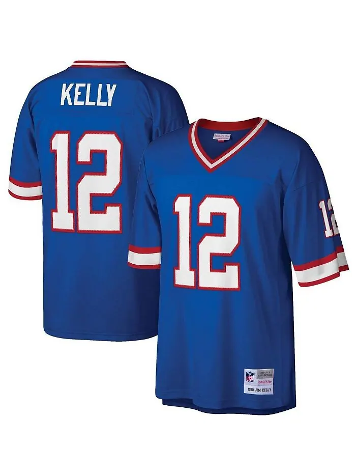 Мужская копия джерси Jim Kelly Royal Buffalo Bills Legacy Mitchell & Ness — изображение 1 из 3, королевский