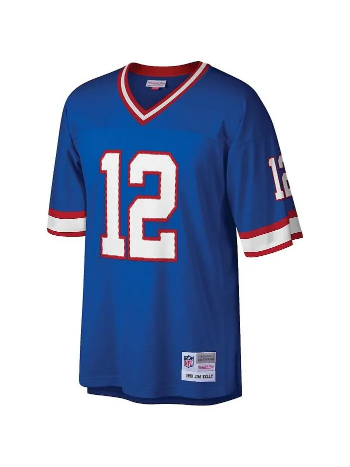 Мужская копия джерси Jim Kelly Royal Buffalo Bills Legacy Mitchell & Ness — изображение 3 из 3, королевский
