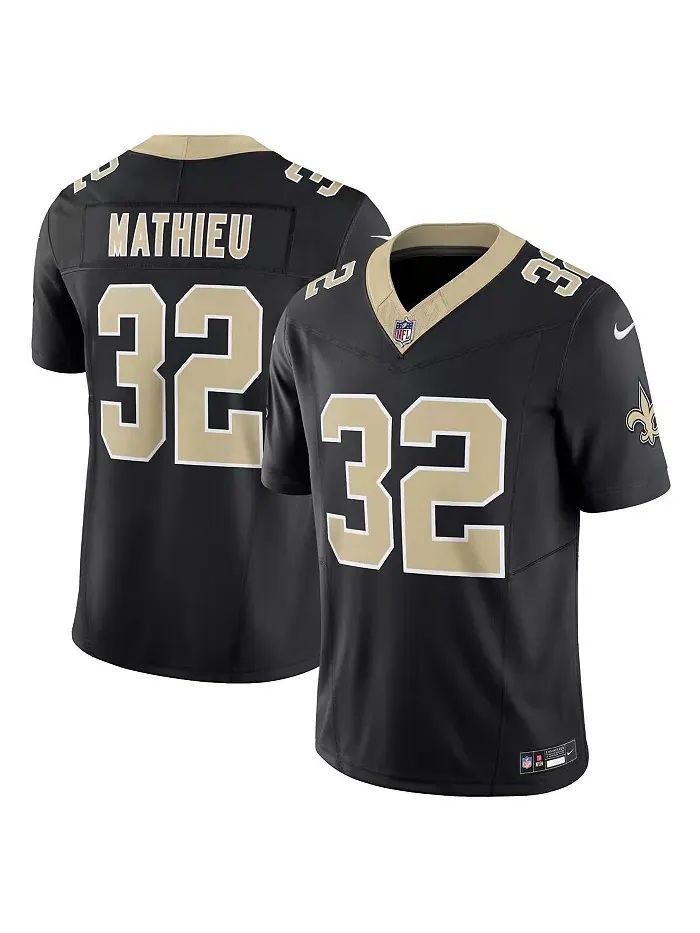 Мужская черная джерси New Orleans Saints Vapor F.U.S.E. Limited с именем Tyrann Mathieu Nike — изображение 1 из 3