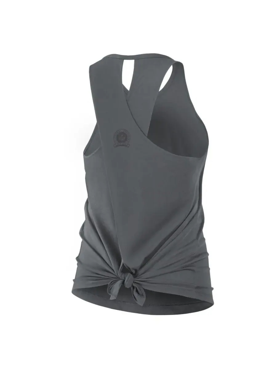 Nike Женская серая майка-топ Pittsburgh Steelers Glory Crisscross Performance Tank Top — изображение 4 из 4, темно-серый