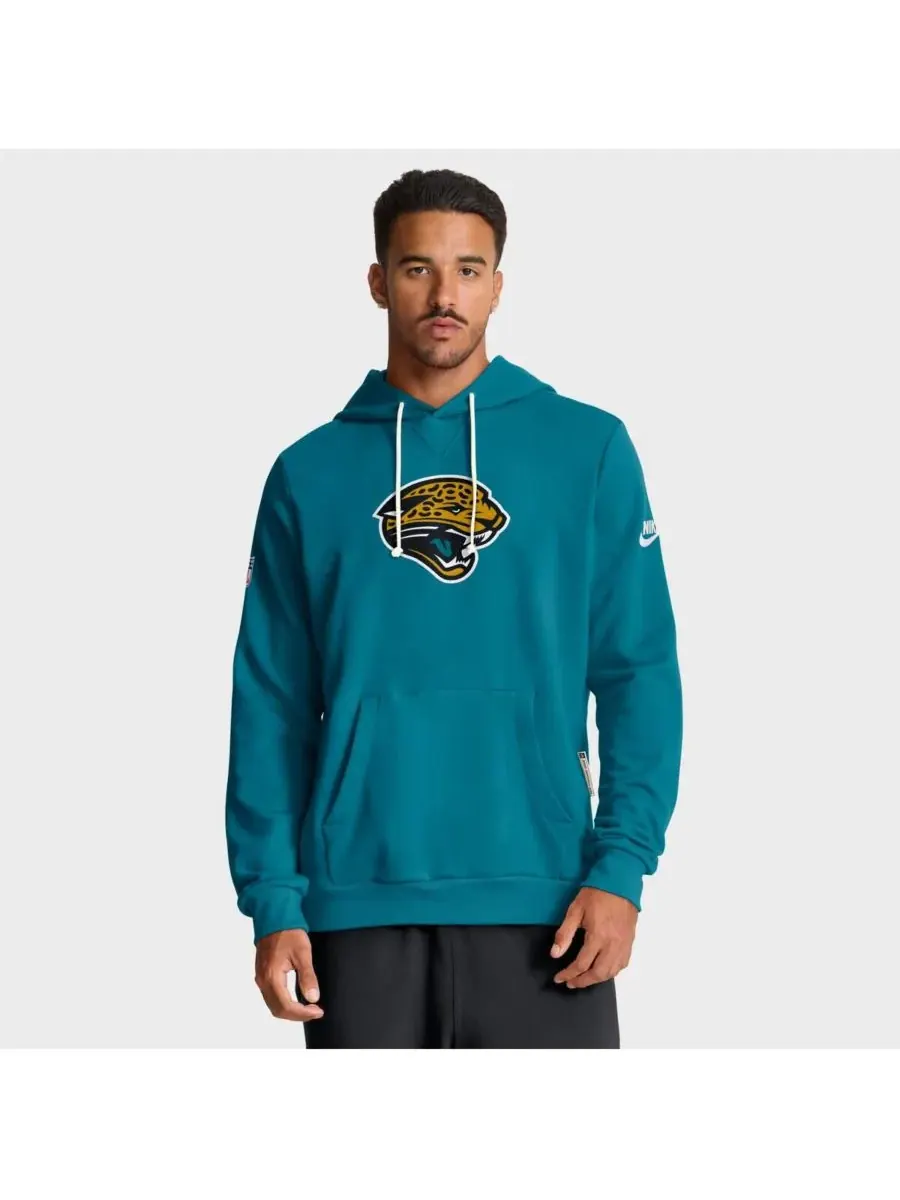 Nike Мужская бирюзовая толстовка Jacksonville Jaguars Sideline Standard Issue Alt 2 Dri-FIT — изображение 1 из 5, бирюзовый