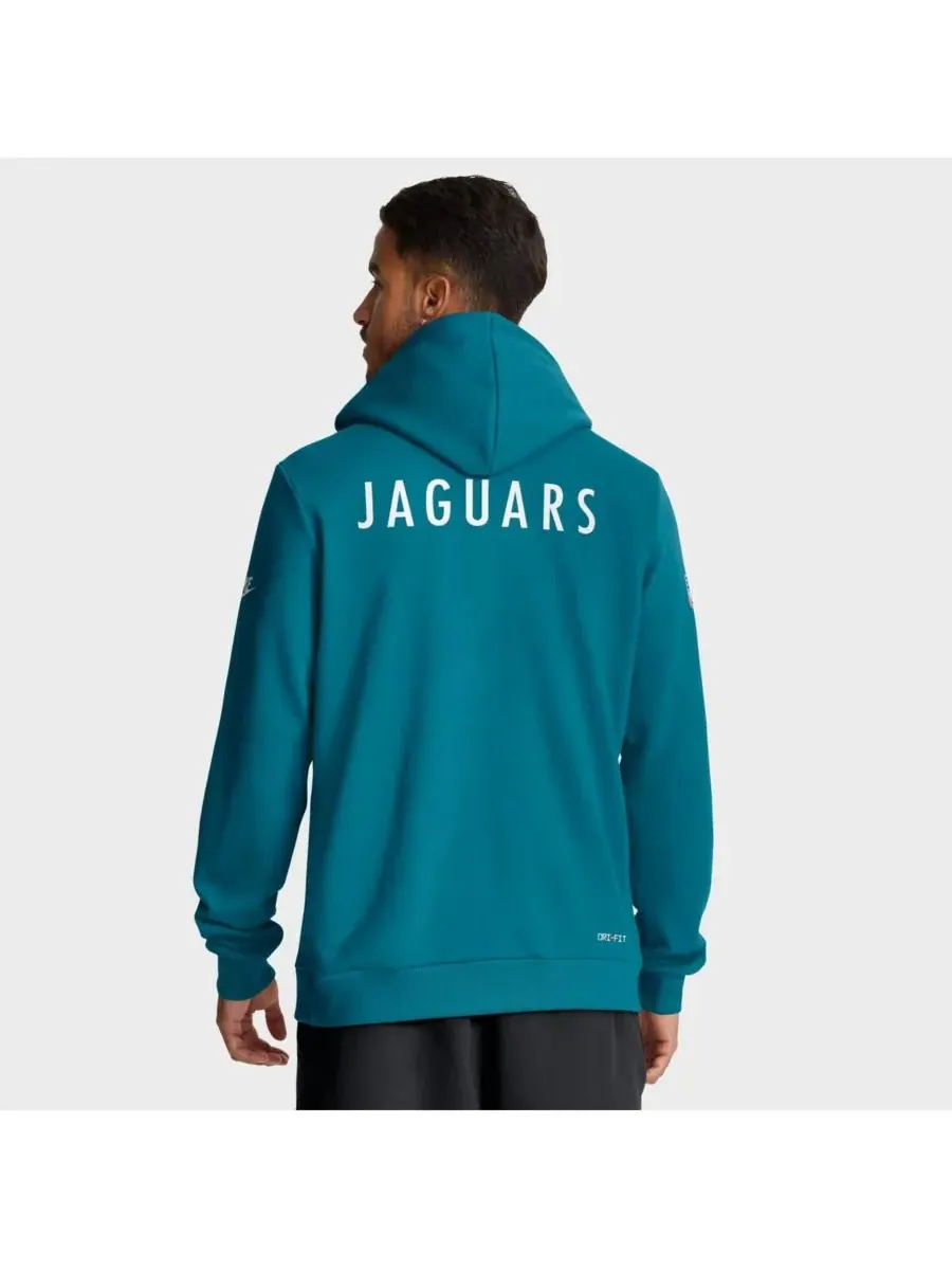 Nike Мужская бирюзовая толстовка Jacksonville Jaguars Sideline Standard Issue Alt 2 Dri-FIT — изображение 2 из 5, бирюзовый