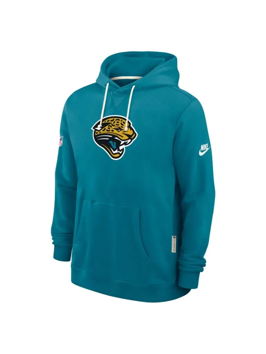 Nike Мужская бирюзовая толстовка Jacksonville Jaguars Sideline Standard Issue Alt 2 Dri-FIT — изображение 5 из 5, бирюзовый