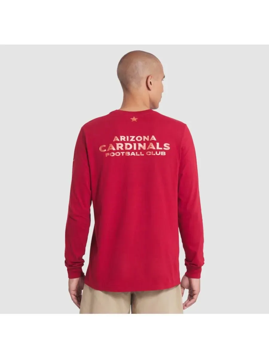 Nike Мужская красная футболка с длинным рукавом Arizona Cardinals 2025 Rivalries Collection — изображение 2 из 3, красный