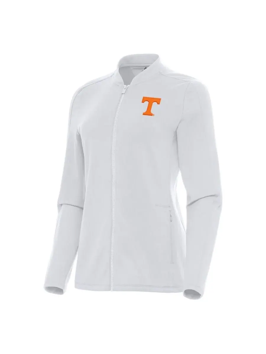Antigua Женская белая куртка Tennessee Volunteers с полной застежкой-молнией — изображение 1 из 1, белый