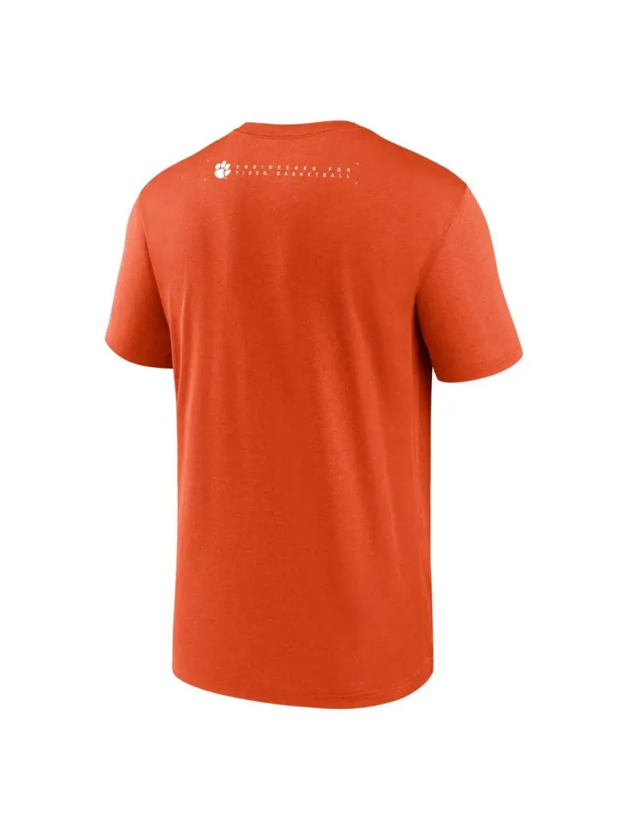 Nike Мужская оранжевая футболка Clemson Tigers 2025 Courtside Basketball Legend Dri-FIT — изображение 3 из 3, оранжевый