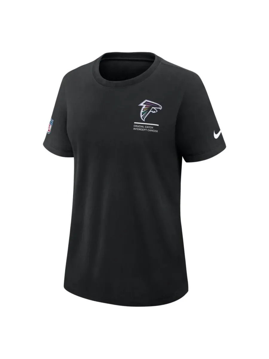 Nike Женская черная футболка Atlanta Falcons 2025 NFL Crucial Catch Tri-Blend Dri-FIT — изображение 5 из 5, черный