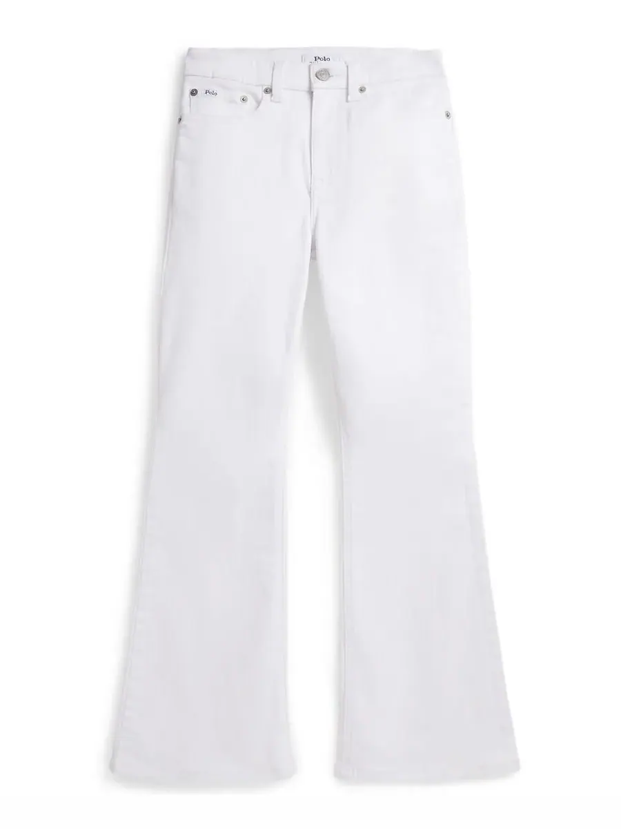 Джинсы-клеш из эластичного денима для девочек 7-16 лет Polo Ralph Lauren, Kindal Wash